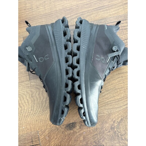 On Cloud HI Waterproof Womens Shoes 9 Black Lace Up Athletic Work 28.99672 - Picture 9 of 9